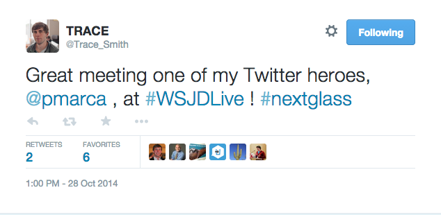 Trace Smith Tweet WSJDLive