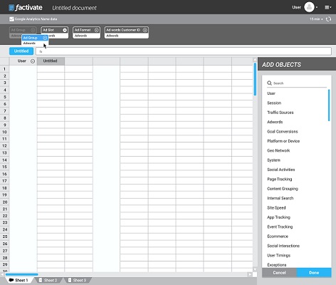 Factivate Portal Menu