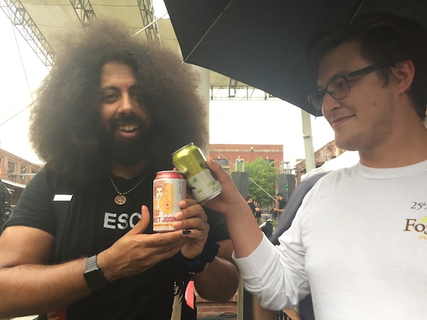 Reggie Watts and Jon Mareane at Moogfest